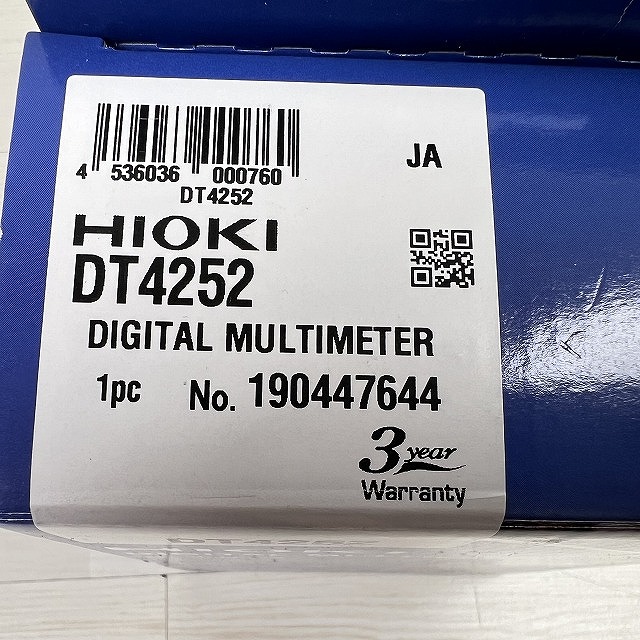 デジタルマルチメータ DT4252